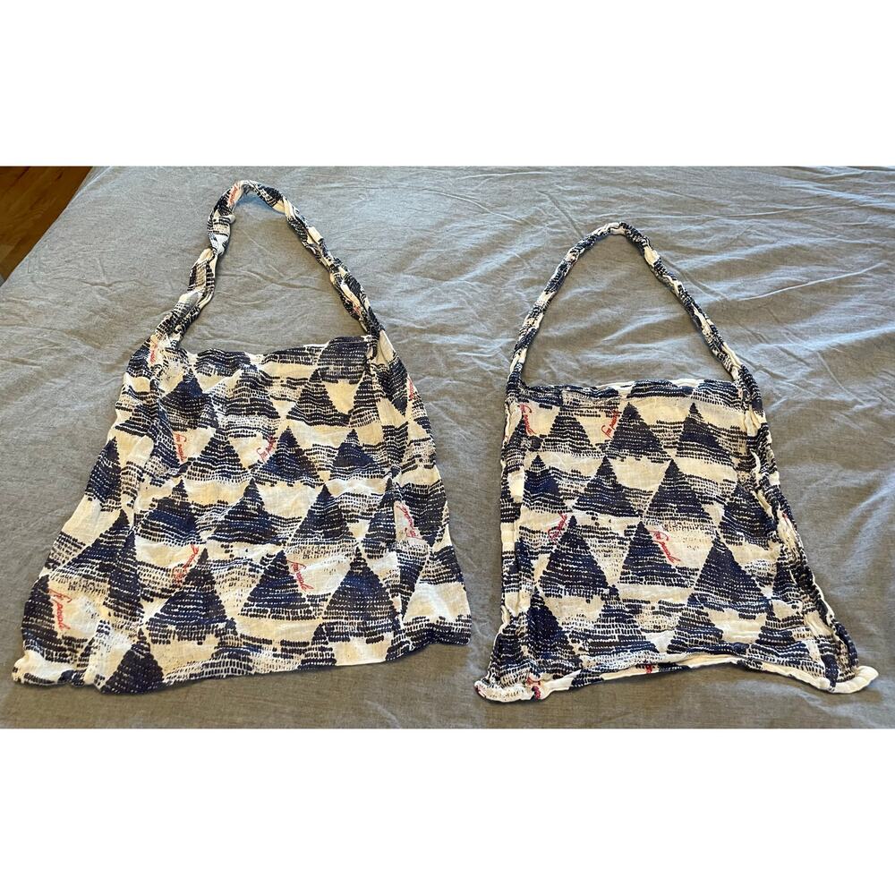 NWOT Lot of 2 Free People Reusable Linen Tote Bags